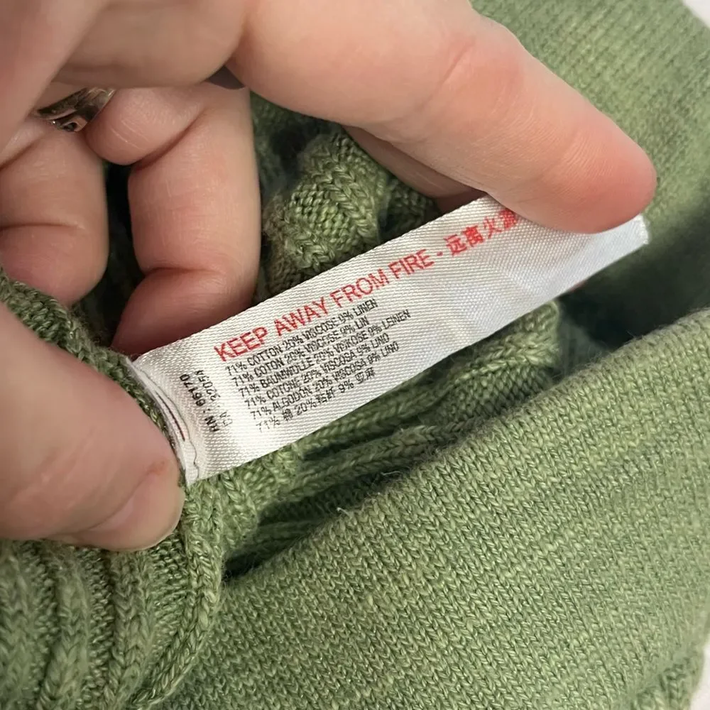 Free People Beach Green Knit pull on short size small